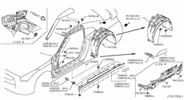 Body side fitting