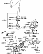 M/t gearshift control