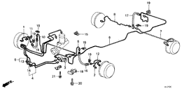 Brake hose/brake pipe
