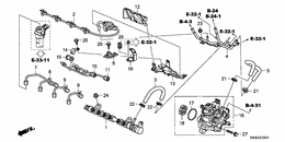 Fuel rail/high pressure p ump