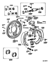Rear Drum Brake Wheel Cylinder & Backing Plate