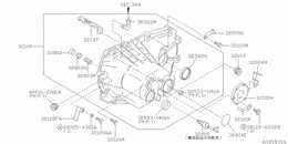 Transmission case & clutch release