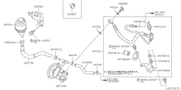 Power steering piping