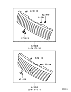 Radiator grille,headlamp bezel