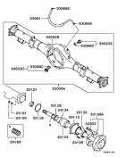 Rear axle housing & shaft