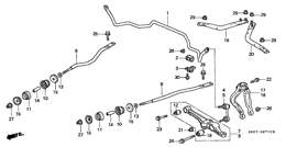 Front stabilizer/ front lower arm