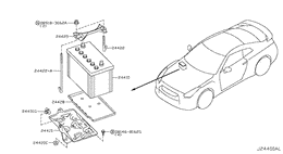 Battery & battery mounting