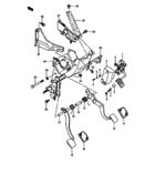 Pedal and fedal bracket
