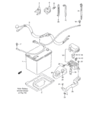 A battery and electric parts