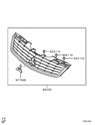 Radiator grille,headlamp bezel