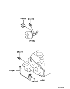 Oil press switch or gauge unit