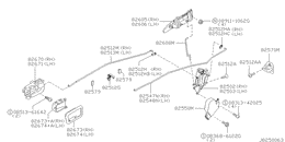 Rear door lock & handle