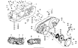 Left Crankcase, Cover, And Recoil Assembly