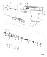 Gear Housing Propeller Shaft - 1.83:1 Gear Ratio