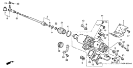 Rear steering actuator