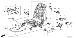Front seat components