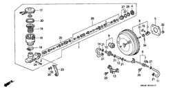 Brake master cylinder/ master power