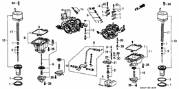 Dual carburetor comp.