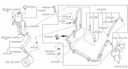 Power steering piping