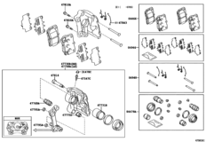 Rear Disc Brake Caliper & Dust Cover