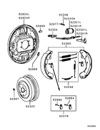 Rear wheel brake