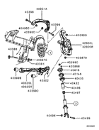 Front susp arm & member