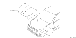 Hood assemblyrear