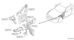 Hood ledge & fitting