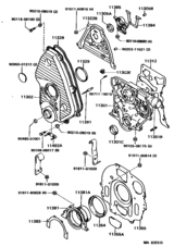 Timing Gear Cover & Rear End Plate