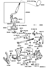 Transfer Lever & Shift Rod