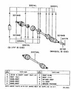Front axle drive shaft