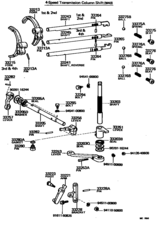 Gear Shift Fork & Lever Shaft (Mtm)