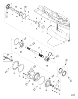 Gear Housing Propeller Shaft-Std Rotation 2B026816 & Below
