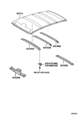 Roof Panel & Back Window Glass