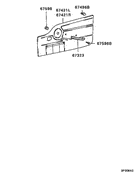 Front door trim & pull handle