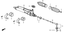 Power steering gear box