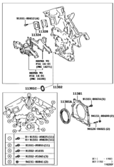 Timing Gear Cover & Rear End Plate