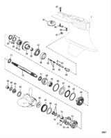 Gear Housing Propeller Shaft-Counter Rotation-Sportmaster