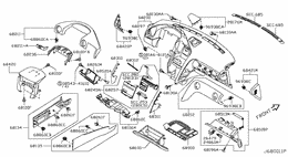 Instrument panel, pad & cluster lid