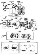 Rear Disc Brake Caliper & Dust Cover