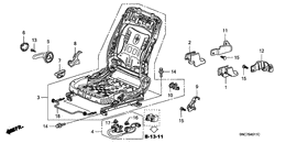 Front seat components
