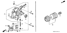 Oil pump/oil strainer