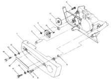 Right hand chain cover