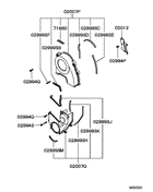 Cover,rear plate & oil pan