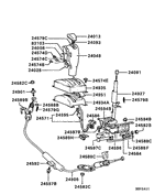A/t floor shift linkage