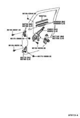 Rear Door Window Regulator & Hinge