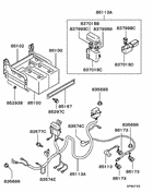Battery cable & bracket