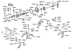 Gear Shift Fork & Lever Shaft (Mtm)