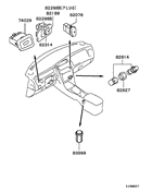 Switch & cigar lighter