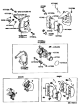 Front Disc Brake Caliper & Dust Cover